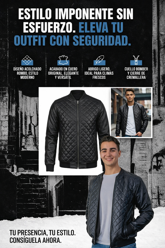 Chaqueta Cuero Textil Piloto T37